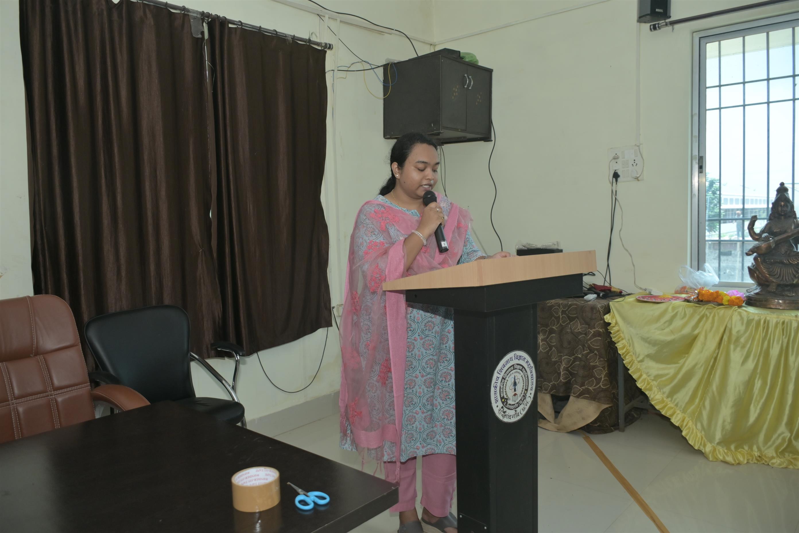 शासकीय शिवनाथ विज्ञान महाविद्यालय, राजनांदगांव में दीक्षारंभ समारोह का आयोजन